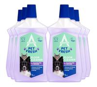 Astonish Pet Fresh Floor Cleaner 1L x6 Eliminates Pet Odours & Stains Hygienic Multi-Surface Hard Floor Cleaner Fresh Fragrance, Safe Around Pets, Long Lasting Cleaning Power