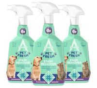 Astonish Pet Fresh Stain Remover 750ml x3 Trigger Spray Removes Pet Urine, Vomit & Faeces Safe for Pets & All Fabrics Eliminates Odours Carpet, Upholstery & Household Cleaner