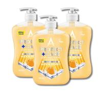 Astonish Protect and Care Kind to Skin Moisturising Anti-Bacterial Hand Wash Soap, Milk and Honey - 600ml, Pack of 3 Bottles for Lasting Hygiene and Gentle Care