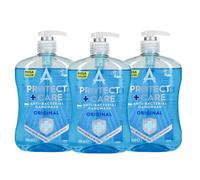 Astonish Protect + Care Anti-Bacterial Hand Wash - Removes 99.9% Bacteria -Moisturising Liquid Soap - Gentle on Skin - Everyday Hygiene Hand Wash - Original - Multipack of 3 x 600ml
