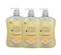 Astonish Protect + Care Anti-Bacterial Hand Wash - Removes 99.9% Bacteria - Moisturising Liquid Soap - Gentle on Skin - Everyday Hygiene Hand Wash - Milk & Honey - Multipack of 3 x 600ml