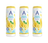 Astonish Shake & Fresh Carpet Freshener, Eliminates Odours, Lemon Sparkle, 3 x 350g