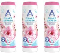 Astonish Shake & Fresh Carpet Freshener with Odour Neutraliser, Pink Blossom, 3 x 350g