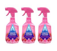 Astonish Special Aromatic Edition Multi-Purpose Anti-Bacterial Surface Cleanser Spray, Pomegranate and Raspberry Scent, 3 x 750ml