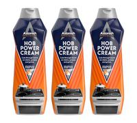 Astonish Specialist Hob Cream Cleaner, for Tough Burnt on Stains, Protective Coat, Zesty Lemon Scent, 3 x 500ml