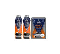 Astonish Specialist Hob Cream Cleaner, Tough on Burnt-On Stains, 2 x 500ml and Astonish Oven & Grill Cleaner & Sponge, Easy to Use with No Harsh Chem