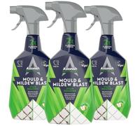 Astonish Specialist Mould & Mildew Blast Stain Remover Spray 750mlx3 Apple Burst Scent, Powerful Bathroom Cleaner for Tiles, Grout, Shower & Walls, Removes Tough Black Mould, Mildew & Soap Scum, Vegan