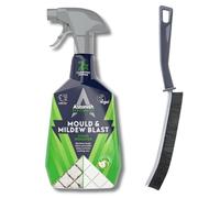 Astonish Specialist Mould & Mildew Remover Spray 750ml Double Cleaning Power + Narrow Gap Grout Brush | Black Mould & Mildew Cleaner | Crevice Tile Grout Bathroom Shower Wall Cleaner Bundle by Kevagh