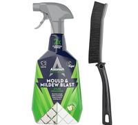 Astonish Stain Blaster Spray 750ml + Parahon Cleaning Brush | Extra Strength Fast Mould Remover & Preventer for Walls, Tiles, Grout, Bath & Shower (Extra Strength + Crevice Brush)