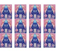 Astonish Toilet Bowl Fizz & Fresh Tabs Pink Peony Fresh, 8 Tablets (Pack Of 12)