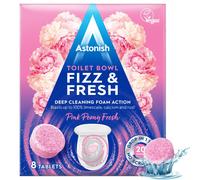 Astonish Toilet Cleaning Foam Action Tabs, Pink Peony Scent, 8 Tablets
