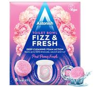 Astonish Toilet Cleaning Foam Action Tabs, Pink Peony Scent, 8 Tablets