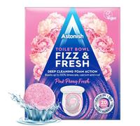 Astonish Toilet Cleaning Foam Action Tabs, Pink Peony Scent, 8 Tablets