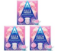 Astonish Toilet Cleaning Foam Action Tabs, Pink Peony Scent, 8 Tablets (Pack of 3)