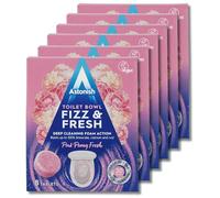 Astonish Toilet Cleaning Foam Action Tabs - Pink Peony Scent, Pack of 6 x 8 Tablets - Powerful and Effortless Toilet Bowl Cleaning with Refreshing Pink Peony Fragrance for Long-Lasting Freshness