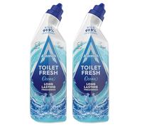 Astonish Toilet Gel Ocean Fresh 750ml X2 - Powerful Toilet Bowl Cleaner, Deep Cleansing Gel Formula, Removes Limescale & Stains, Long-Lasting Fresh Scent, Hygienic Bathroom Cleaning Solution