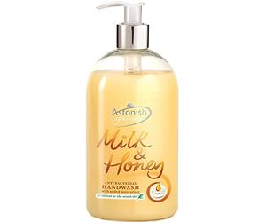 Astonish VDTAZI012 Milk & Honey Handwash Bathroom Soap Dispenser 500ml, Orange