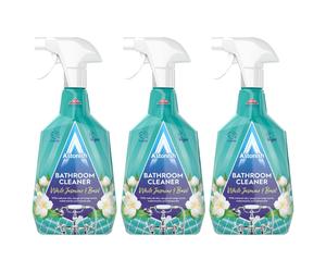 Astonish White Jasmine & Basil Bathroom Cleaner Spray, Cruelty-free, Vegan, 3 x 750ml