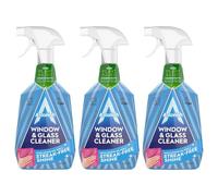 Astonish Window and Glass Cleaner, Vegan and Cruelty Free Spray, Lemon, 3 x 750ml