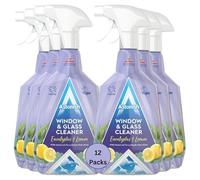 Astonish Window & Glass Cleaner 750ml Pack of 12 Streak-Free Shine, Sparkling Finish - Powerful Spray for Windows, Mirrors, Glass Tables, Shower Screens, Home & Office Cleaning
