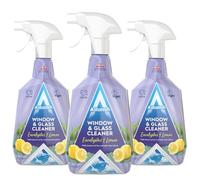 Astonish Window & Glass Cleaner 750ml Pack of 3 - Streak-Free Shine, Sparkling Finish - Powerful Spray for Windows, Mirrors, Glass Tables, Shower Screens, Home & Office Cleaning
