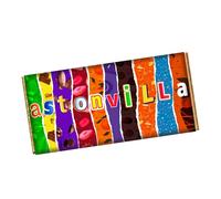 Astonvilla Football Club Team Chocolate Bar Wrapper Novelty Gift Present On Birthday SportDay CH-9354 (without chocolate bar (wrapper only))
