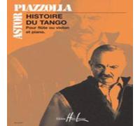 Astor Piazzolla HISTOIRE DU TANGO FLUTE PIANO Paperback Book Astor Piazzolla Multicolor