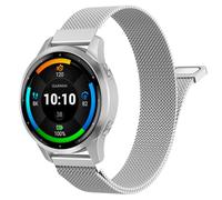 Astorgos 18mm Metal Watch Band Compatible with Garmin Venu 4 41mm/3S/2S; Forerunner 265S/255S; Vivoactive 4S/Vivomove 3S, Mesh Stainless Steel Replacement Strap Magnetic Clasp Wristband, Silver