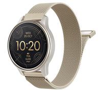 Astorgos 20mm Metal Watch Band Compatible with vivoactive 6/5/3, Forerunner 570 42mm/55/245/645, Venu, Mesh Stainless Steel Replacement Strap Magnetic Clasp Wristband for Men Women,CGold