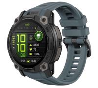 Astorgos 22mm Rubber Sport Replacement Strap Compatible with Garmin Instinct 3 Solar 45mm/Instinct 3 Amoled 45mm, Waterproof Watch Band Breathable Lightweight Strap Wristband, Twilight Blue