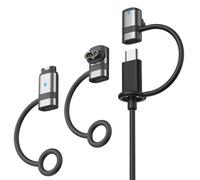Astorgos 3Pack Type-C Charger Adapter Compatible with Garmin Watch, Connector for Fenix 8/7/6/5, Vivoactive 6/5/4, Venu 4/3/2, Forerunner 970/570/965/265/255/165/55, Instinct, Epix, Silver