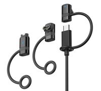 Astorgos 3Pack Type-C Compatible with Garmin Watch Charger Adapter, Charging Cable Connector for Fenix 8/7/6/5, Vivoactive 6/5/4, Venu 4/3/2, Forerunner 970/570/965/265/255/165/55, Black