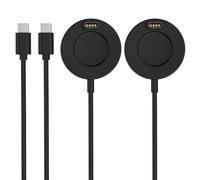 Astorgos Charger Compatible with Garmin Watch, Type C Charging Dock Cable for Vivoactive 6/5, Fenix 8/7/6/5, Forerunner 970/570/265, Venu 4/3s, Charger Cable with 3.3 ft/1 m, 2Pack, Black