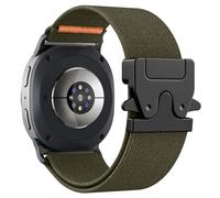 Astorgos Elastic Band for Samsung Galaxy Watch 8 Band 40mm 44mm/Galaxy Watch 8 Classic 46mm, Stretchy Nylon Fabric Strap Parachute Buckle Sport Wristband for Women Men, Army Green