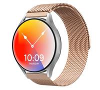 Astorgos Mesh Band Compatible with Samsung Galaxy Watch 7 6 5 4 FE 40mm 44mm/6 4 Classic 43mm 47mm 42mm 46mm/5 Pro 45mm, Metal Mesh Stainless Steel Magnetic Adjustable Strap for Men Women, Rose Gold