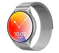 Astorgos Mesh Band Compatible with Samsung Galaxy Watch 7 6 5 4 FE 40mm 44mm/6 4 Classic 43mm 47mm 42mm 46mm/5 Pro 45mm, Metal Mesh Stainless Steel Magnetic Adjustable Strap for Men Women, Silver
