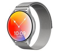 Astorgos Mesh Band Compatible with Samsung Galaxy Watch 7 6 5 4 FE 40mm 44mm/6 4 Classic 43mm 47mm 42mm 46mm/5 Pro 45mm, Metal Mesh Stainless Steel Magnetic Adjustable Strap for Men Women, Titanium