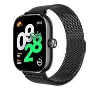 Astorgos Metal Strap Compatible with Redmi Watch 5 Strap/Watch 4/Smart Band 9 Pro/8 Pro, Stainless Steel Mesh Replacement Band, Magnetic Milanese Loop for Men Women, Black