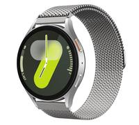 Astorgos Milanese Loop Strap for Samsung Galaxy Watch 7 6 5 4 FE 40mm 44mm/6 4 Classic 43mm 47mm 42mm 46mm/5 Pro 45mm, 20mm Metal Mesh Stainless Steel Magnetic Adjustable Band for Men Women, Titanium