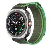 Astorgos Nylon Sport Loop Strap Compatible with Samsung Galaxy Watch Ultra Strap 47mm (2025/2024) Men Women, Adjustable Breathable Braided Replacement Band for Samsung Watch 7 Ultra, Dark Green