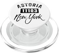 Astoria NY 11103 Queens Hometown Tourist Souvenir Zip Code PopSockets PopGrip for MagSafe