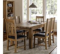 Astoria Oak Extending Dining Set - 140cm-180cm - 4-6 Seater