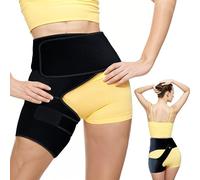 Astorn Hip Brace Right Leg- Adjustable Compression Support for Sciatica, Groin, Thigh, Hamstring, Arthritis & Injuries - Nerve Relief for Men & Women-Large