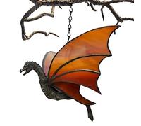 astound Hanging Dragon Decoration | Realistic Green Dragon Hanging Sculpture | Resin Dragon Statue Pendant Hanging Ornament for Gardens, Terraces, Lawns, Garden Houses