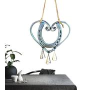 astound Iron Wind Chimes - Heart Lucky Love Wind Chime with Steel Nails | Retro Copper Wind Chimes for Valentine's Day Present, Holiday, Memorial