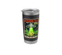 Astounding Tales Vintage Sci-Fi Fiction Comic Meme Stainless Steel Insulated Tumbler