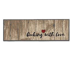 Astra Miabella Non-Slip Carpet Living Room - Indoor Kitchen Runner Hallway Dirt Trapper Mat - Clean Run Washable 50 x 150 cm Cooking with Love