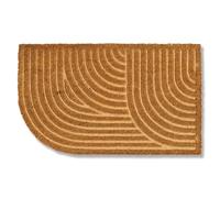 ASTRA Modern Doormat - Coconut Mat 45 x 75 cm Rounded Natural - Non-Slip Dirt Trapper Mat Robust - Outdoor Door Mat Indoor