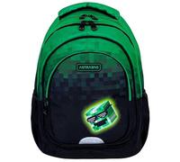 ASTRABAG Pixel Hero Backpack, 39x28x15 cm, Pixel Pattern, Boy, Class 1-3, Polyester, 20L, Stiffened, 3 Compartments, School