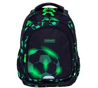 ASTRABAG School Backpack Neo Football, 42x30x19 cm, Black with Neon Balls, Boy, Class 4-8, Polyester, 27L, Stiffened, 3 Compartments, School